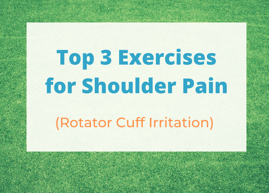 Top 3 Exercises for Shoulder Pain (Rotator Cuff Irritation)