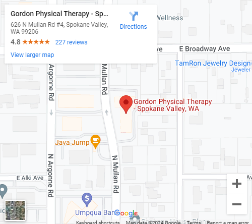 Gordon Physical Therapy Spokane WA Map